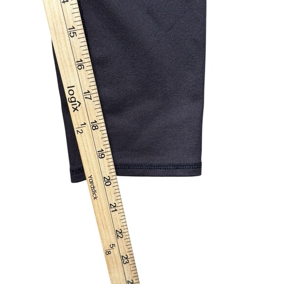Alo Yoga High Rise Crop Leggings Womens XS Black Stretch Athletic Capri Workout - Picture 7 of 9